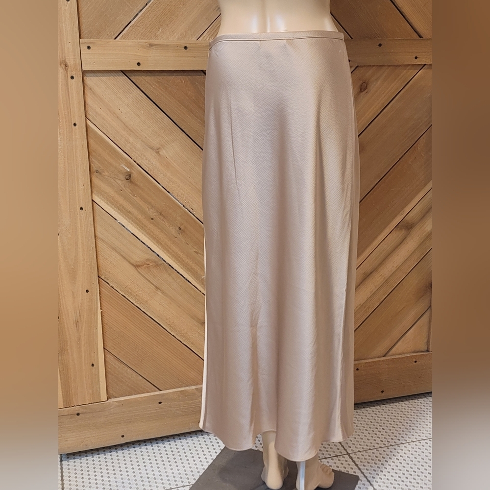 Trina Turk Sahel Satin Asymmetric Midi-Skirt - Picture 5 of 8